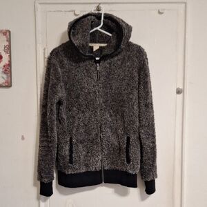 Roxy Black and Gray Kids Puffer Jacket